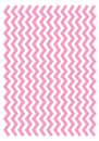 Printed Wafer Paper - Chevron Pastel Pink